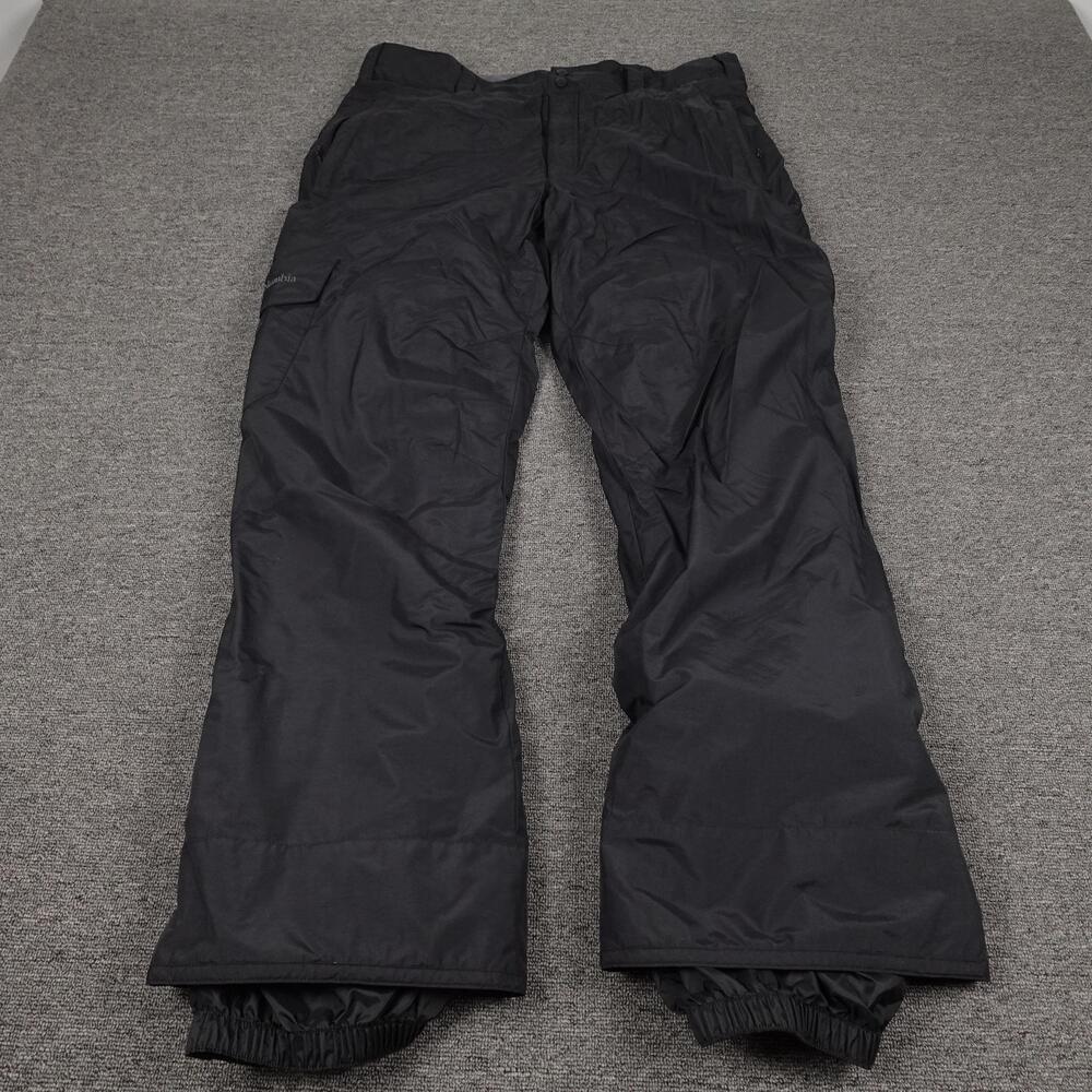 Columbia Snow Pants Mens XL 40x34 Black Omni-Tech Insulated Waterproof Ski